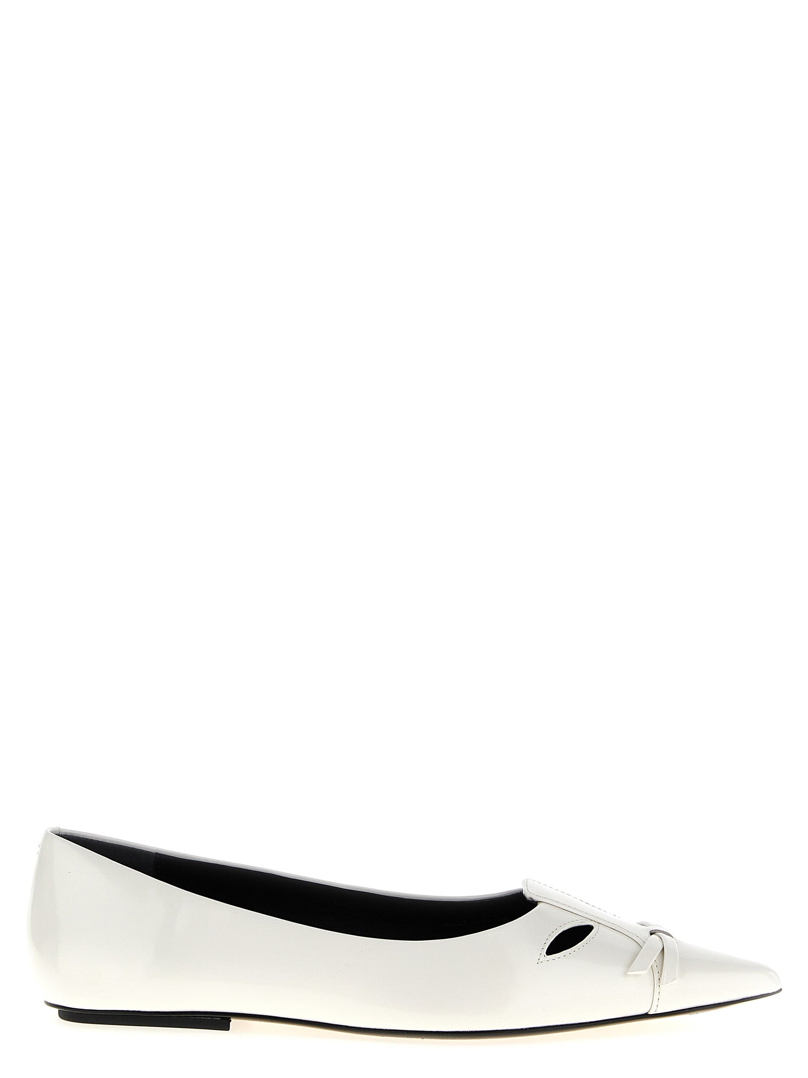 The Kat Ballet Flats White Cow Leather (bos Taurus) Flat Shoes