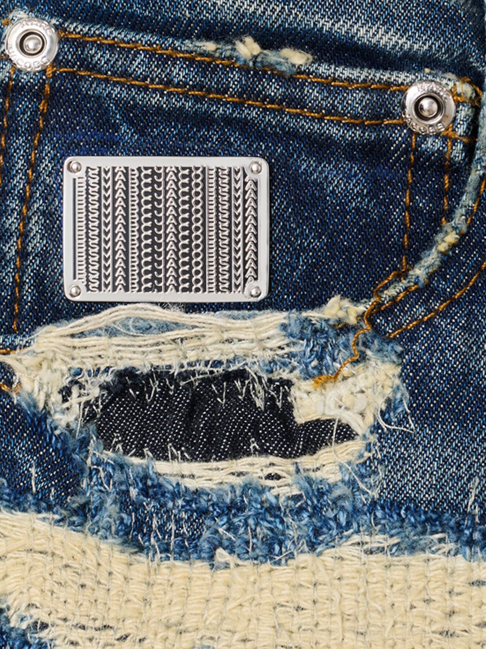 The Rip And Repair Straight Jean Blue Cotton