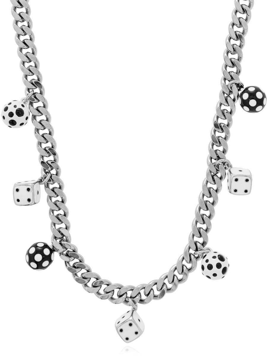 Marc Jacobs Brass necklace in silver