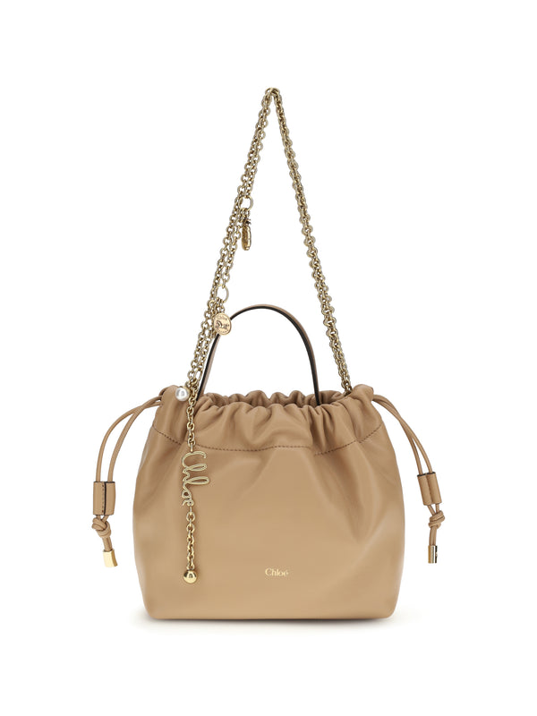 Icons Leather Chain Shoulder Bag Light Tan Lamb Ovis Aries