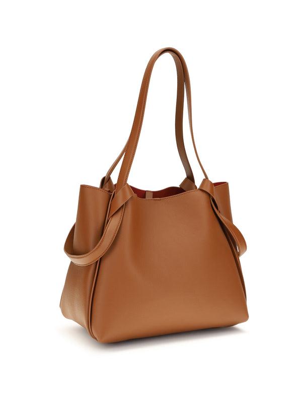 Tote Bag Bettina Tan Calf Leather Shoulder