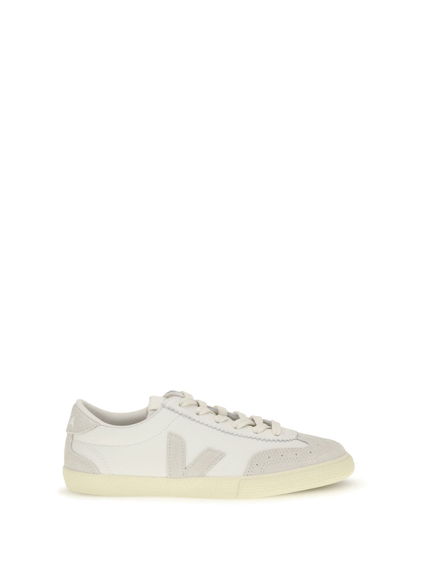 Volley Leather Sneakers White_natural