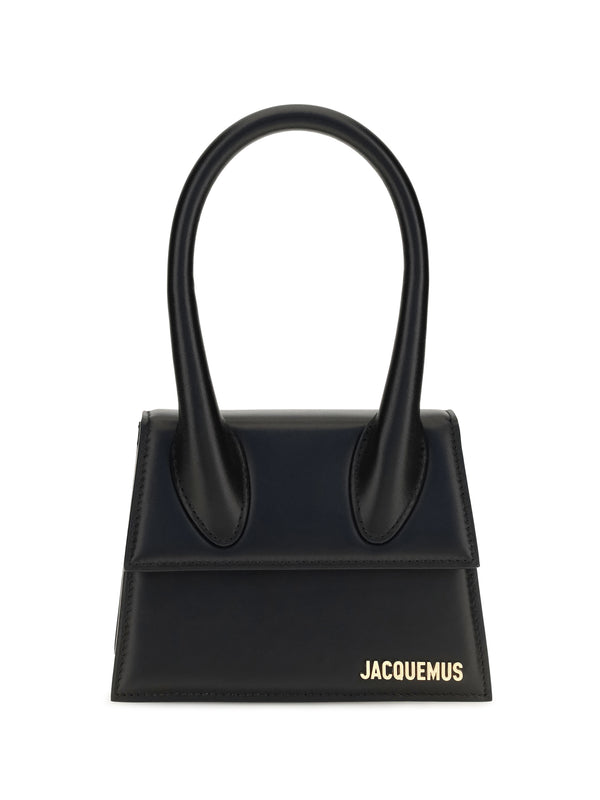 Top-Handle Bag Black Calf Leather Bos Taurus Handbags