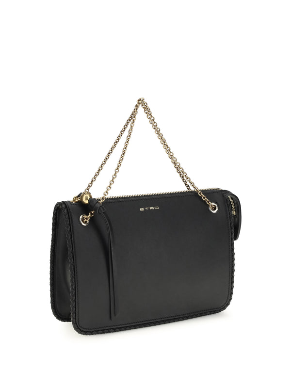 Crossbody Clutch Black Leather Calf Bags