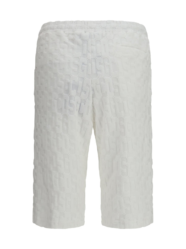 Shorts Monogram Optic White White/white Cotton Bermuda