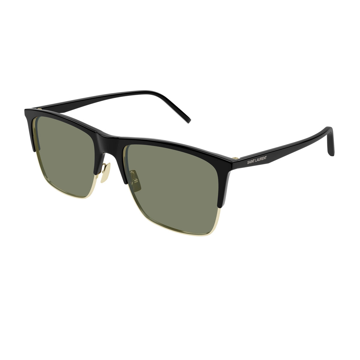 Saint Laurent SL 768 Linea Logo 001 Black Green Nero Bio-injected /metal Occhiali Da Sole