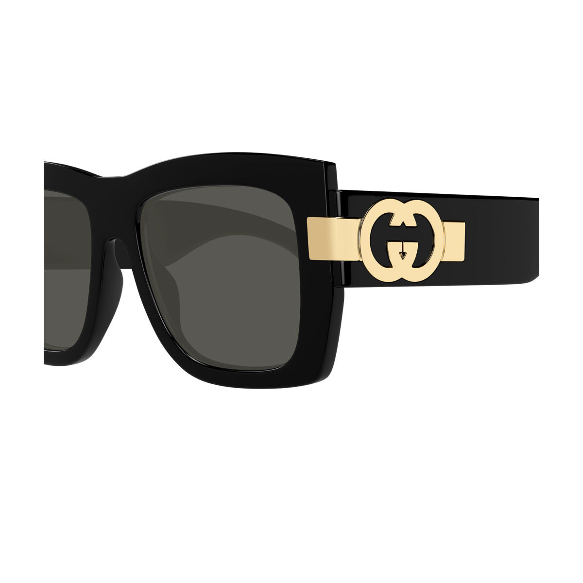 Gucci GG1688S Linea GG Logo 001 Black Grey Nero Injected Occhiali Da Sole