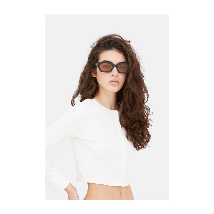 Retrosuperfuture TEDDY REFINED Black Brown Nero Acetate Occhiali Da Sole