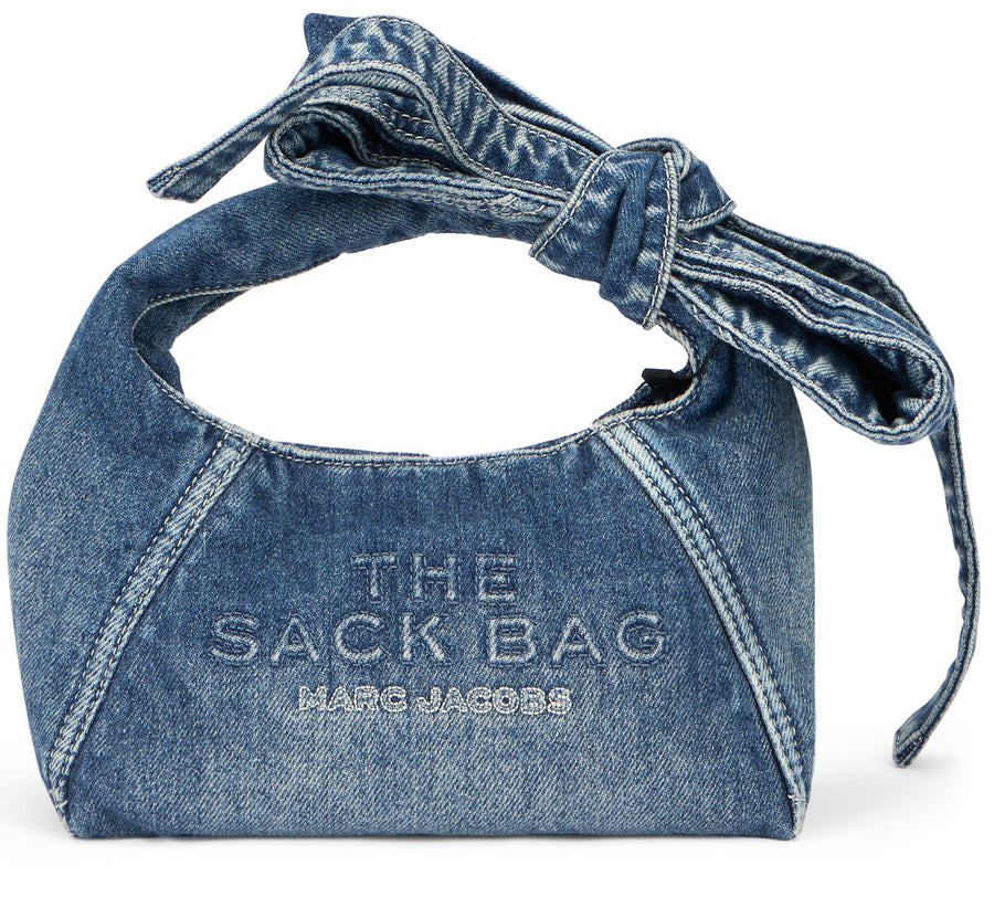 Handbag Sack Bag Mini Medium Wash Indigo Cotton Handbags