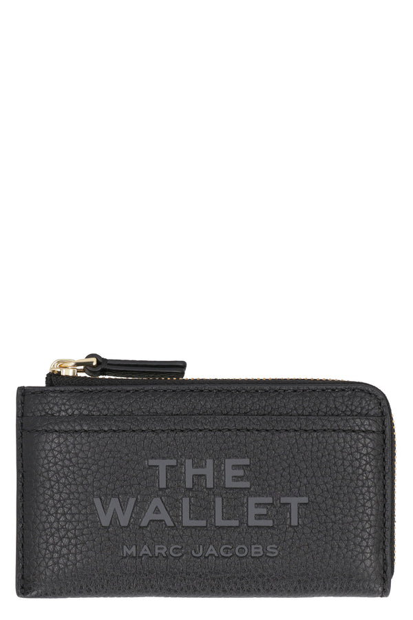 Wallet Top Zip Multi Leather Black Cow Hide & Purses