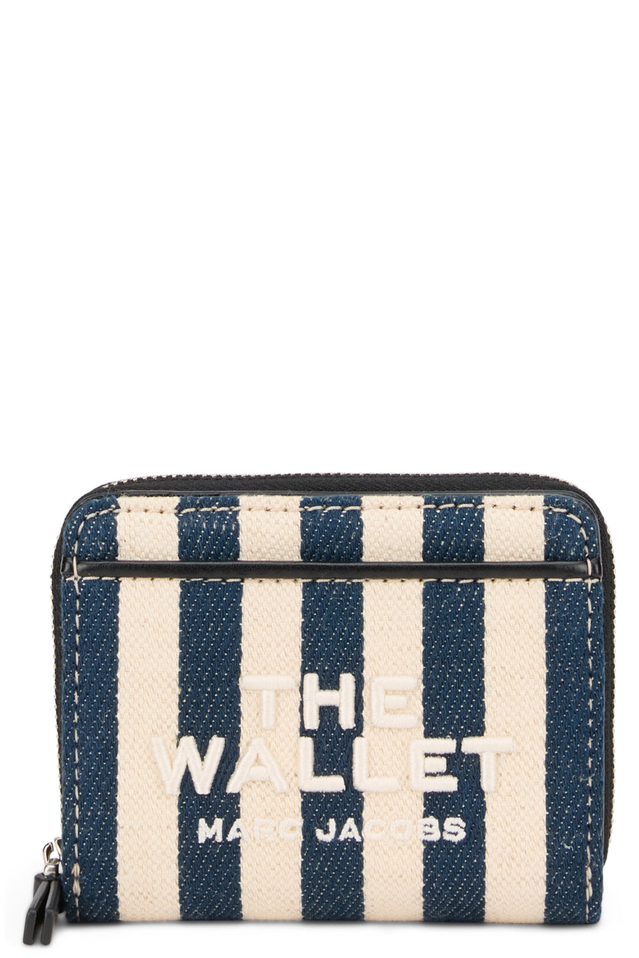 Compact Wallet The Stripe Blue Sea Multi Cotton & Purses