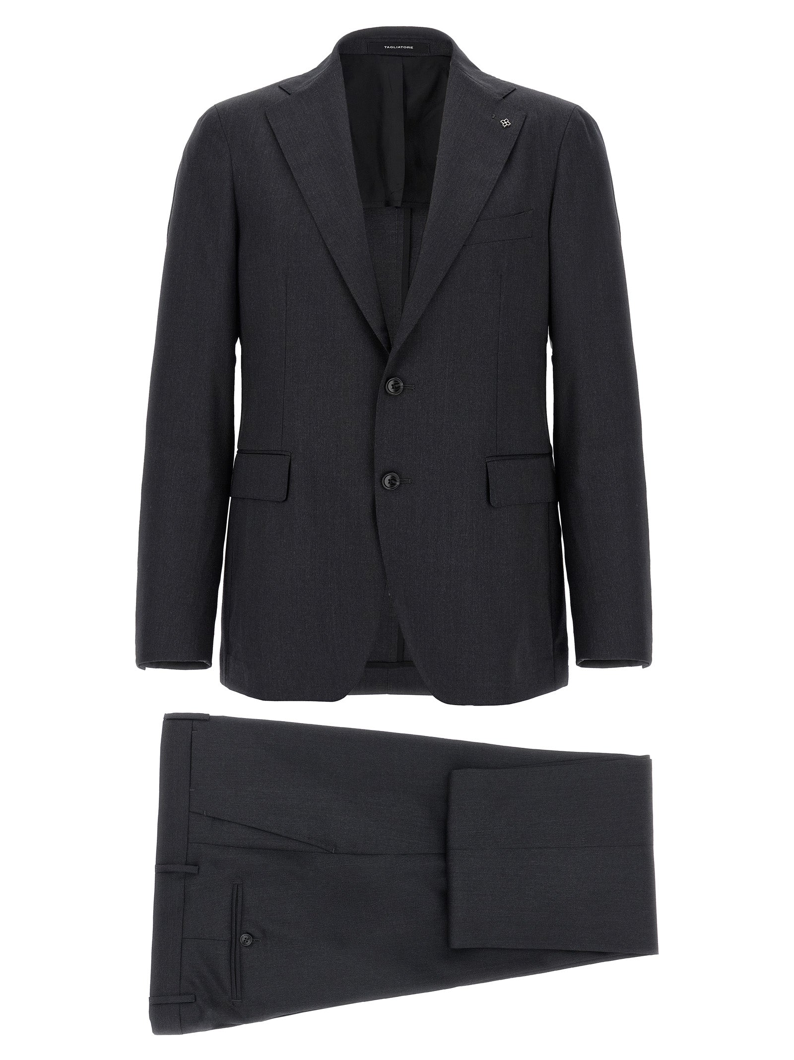 Vesuvio dress Gray Virgin Wool Suits