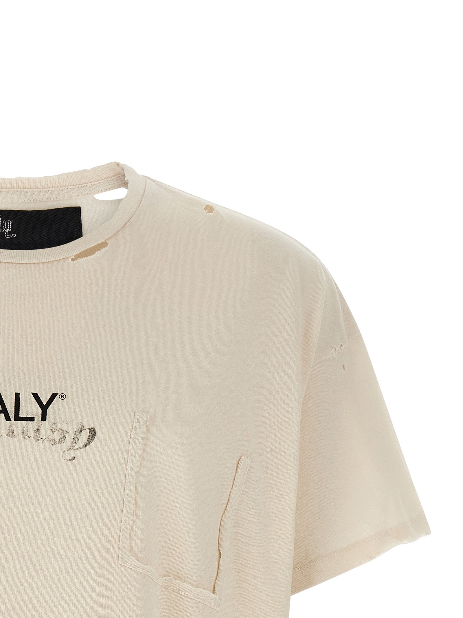 Core Logo T-shirt Beige Cotton
