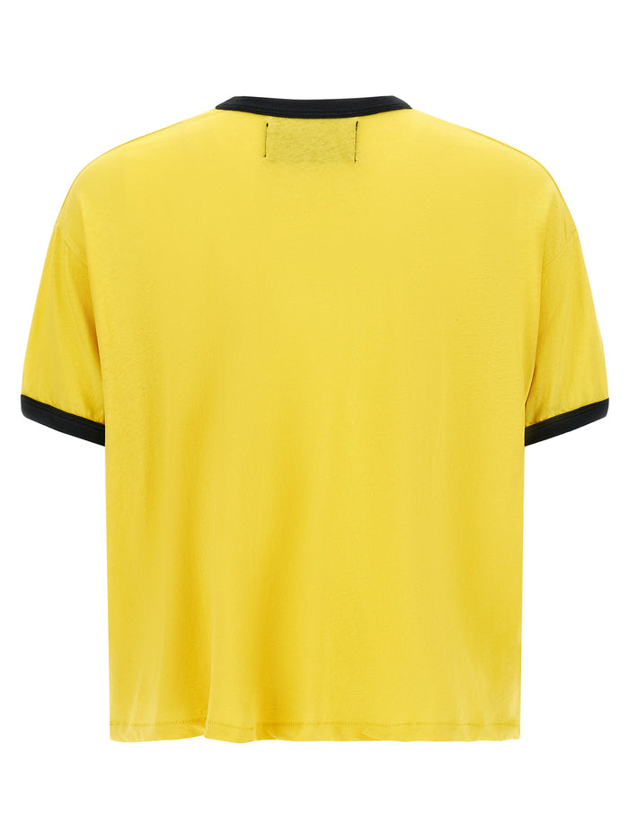 Ez Riders Ringer T-shirt Yellow Cotton