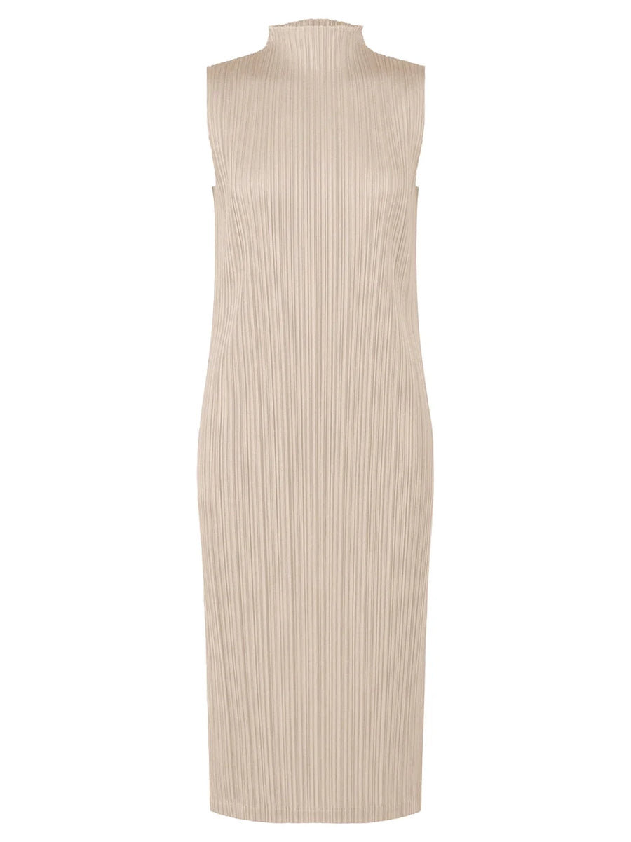 Issey Miyake Pleats Please Tunic Greige Women >> Rtw Top