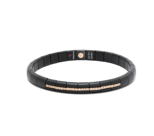 Roberto Demeglio 18kt Rose Gold bracelet in black