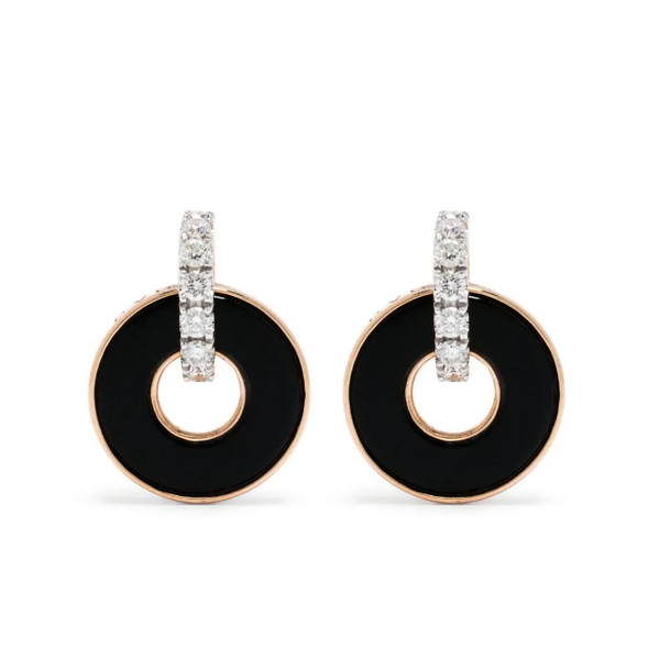 Ponte Vecchio 18kt Rose Gold earrings in black