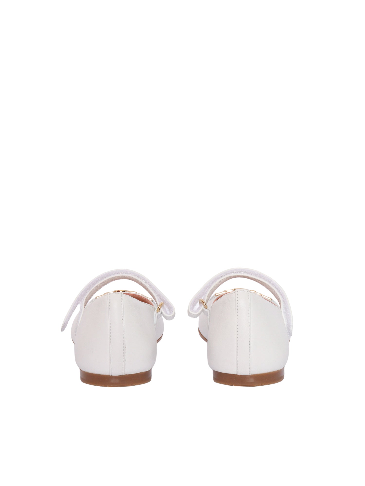 BALLERINAS White Flat Shoes