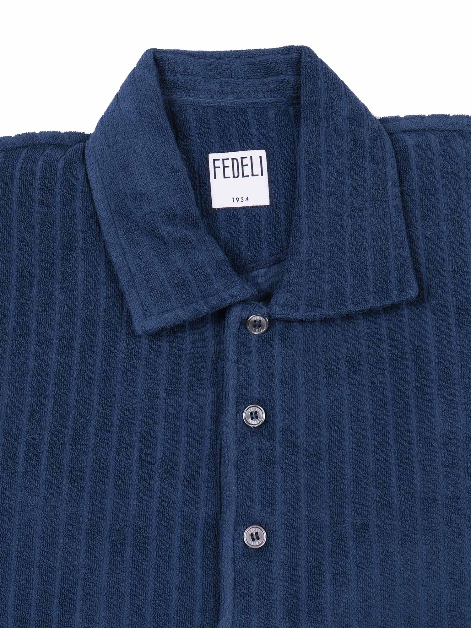 POLO-SHIRT S-S KNITTED MAN Blue Cotton Polo Shirt