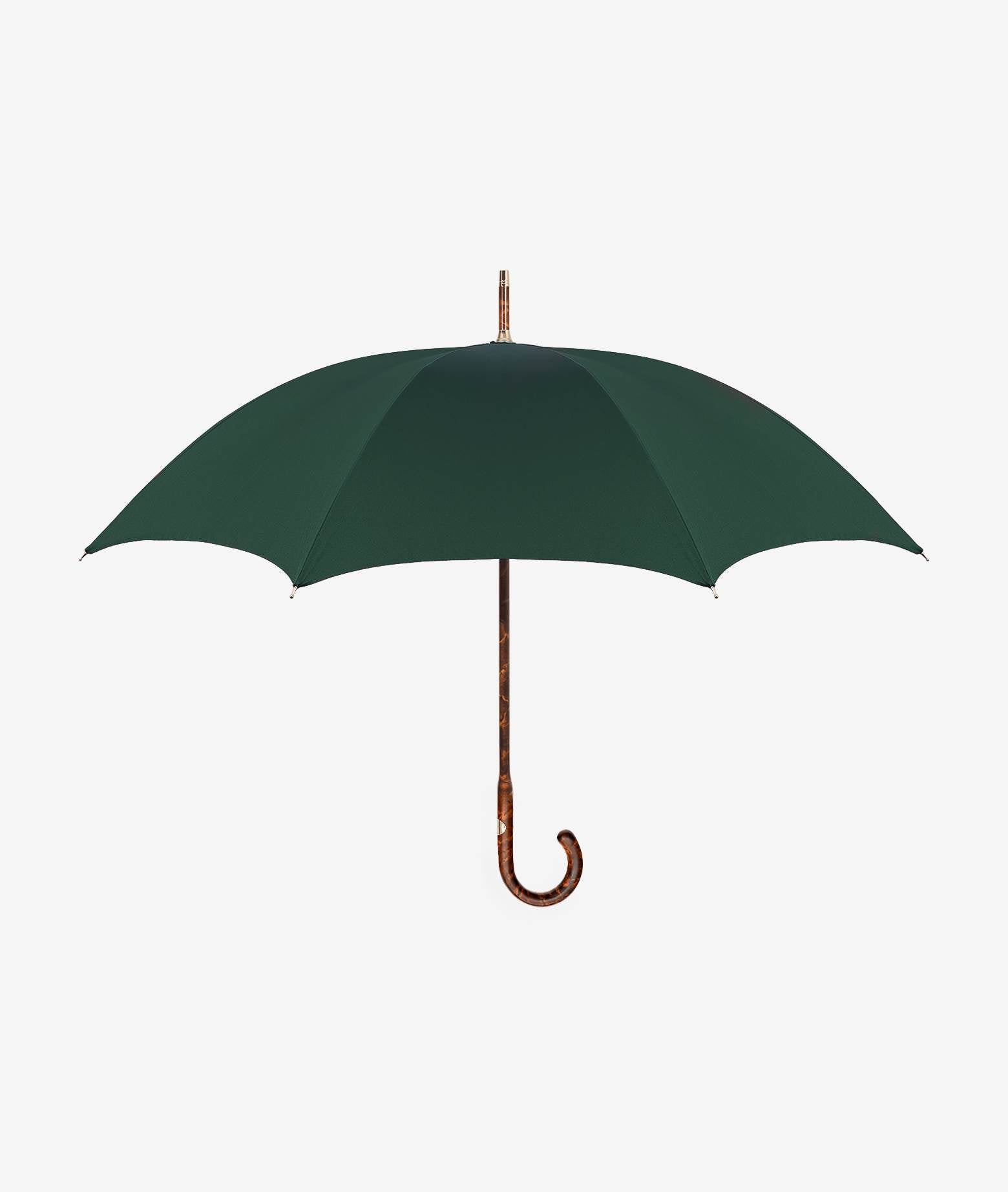 Umbrella Travel Green Maple Handle