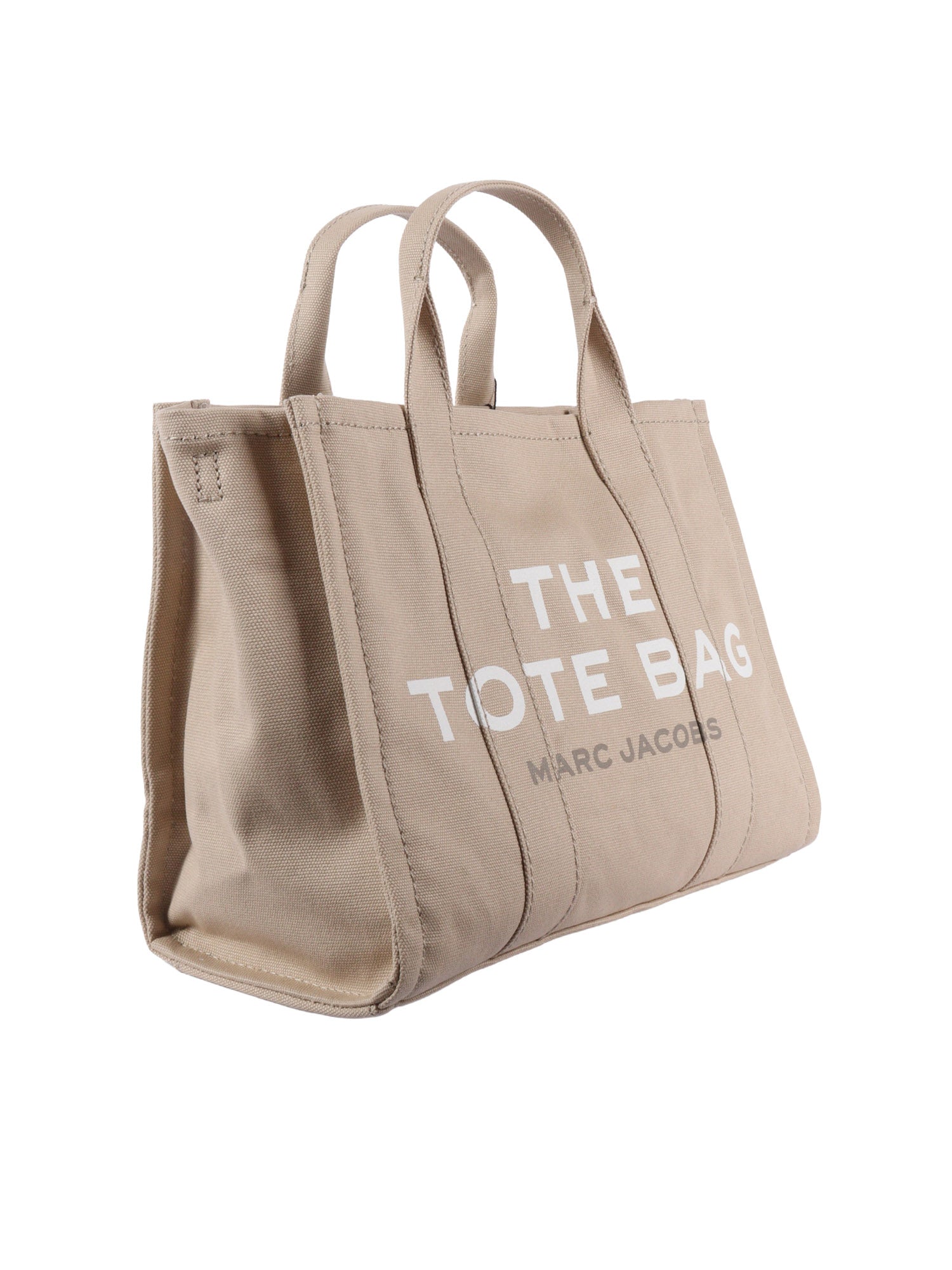 THE MEDIUM TOTE Beige Cotton Handbag