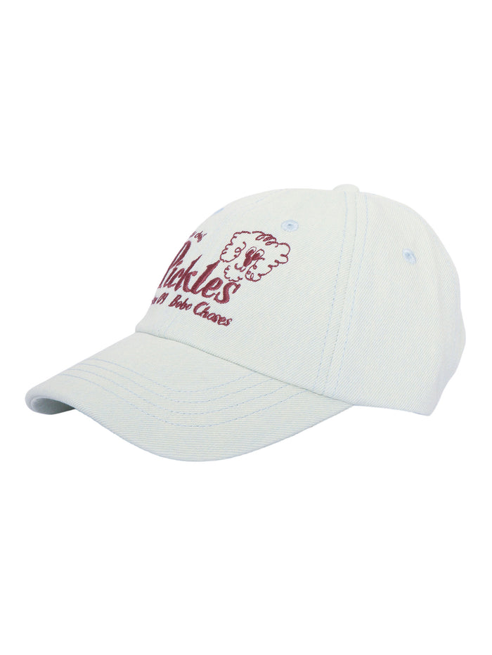 Pickles The Dog Denim Cap Light Blue Recycled Cotton Hat