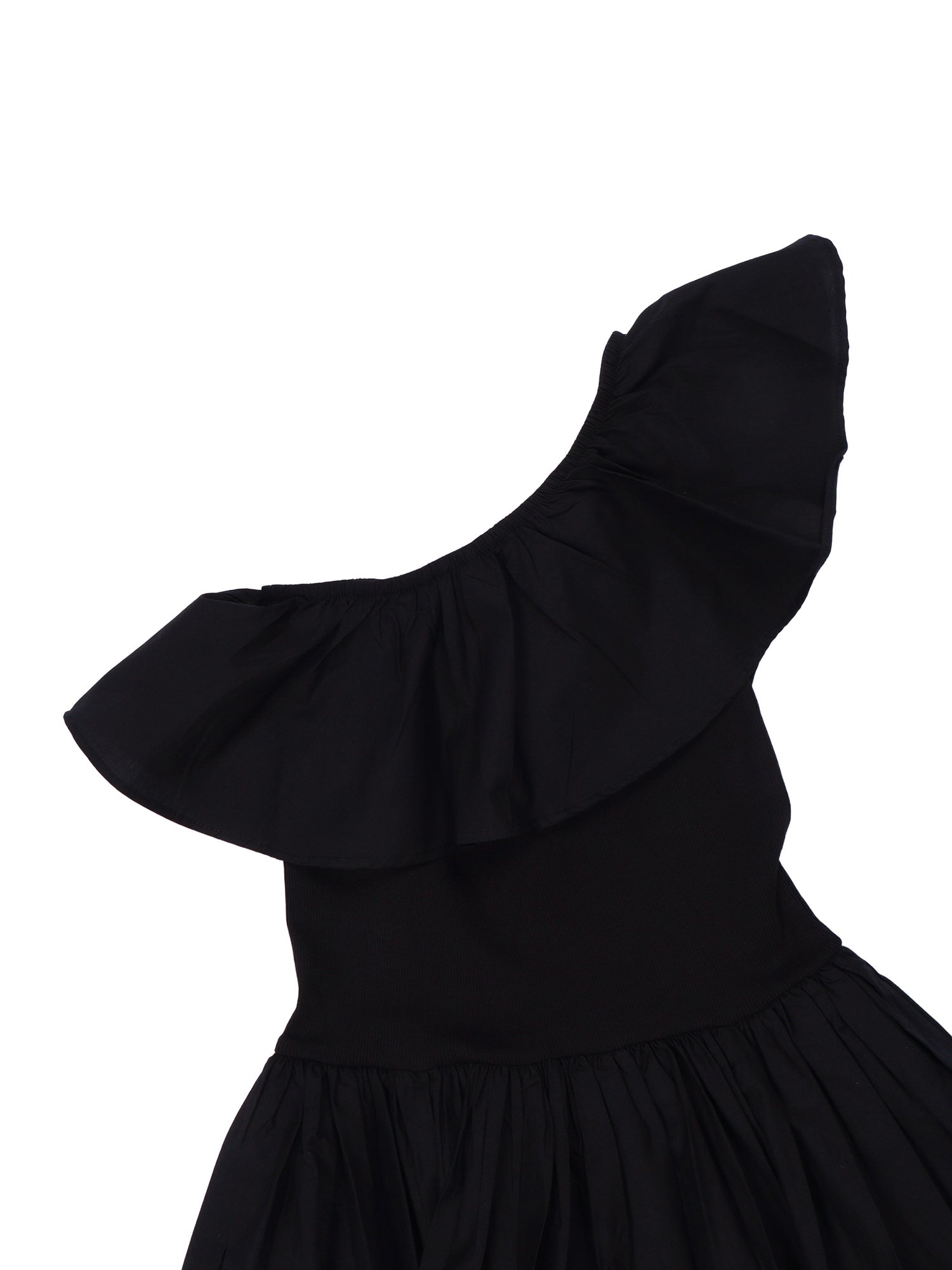 Chloey Dress SS Black Cotton Organic
