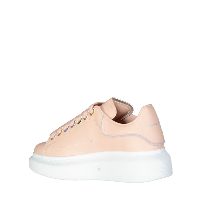 Oversized Sneakers Pink Calf Leather