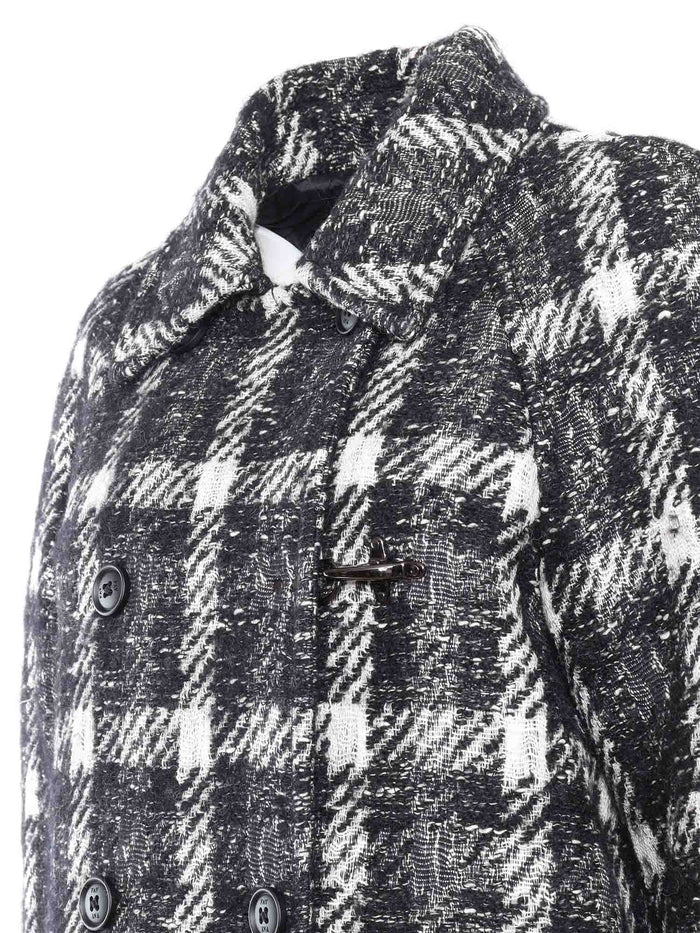Double Breasted Jacqueline Coat + Hook Black