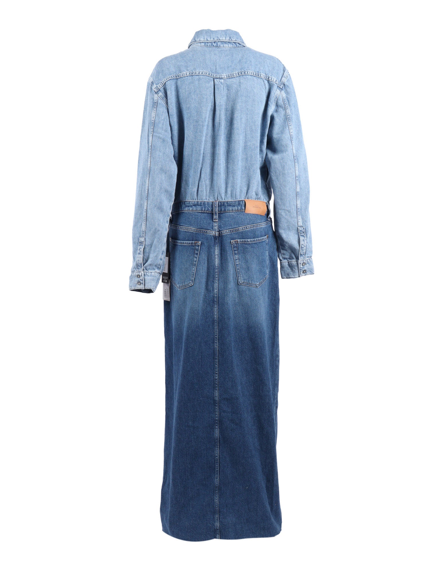 Maxi Dress Ipanema Blue Cotton Linen Long