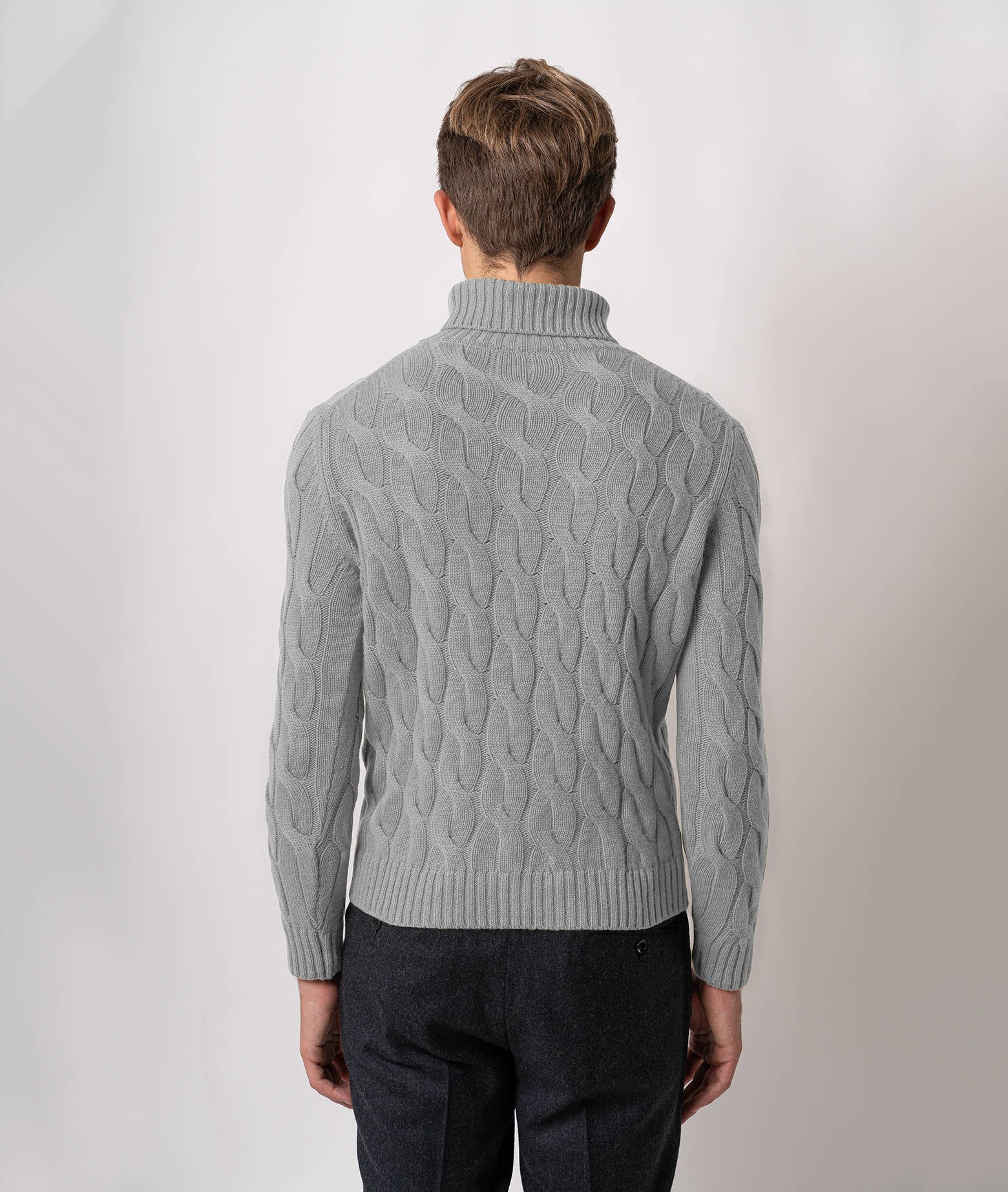 Turtleneck Cashmere Sweater Lapponia Beige Maglieria Dis/lav Pesante