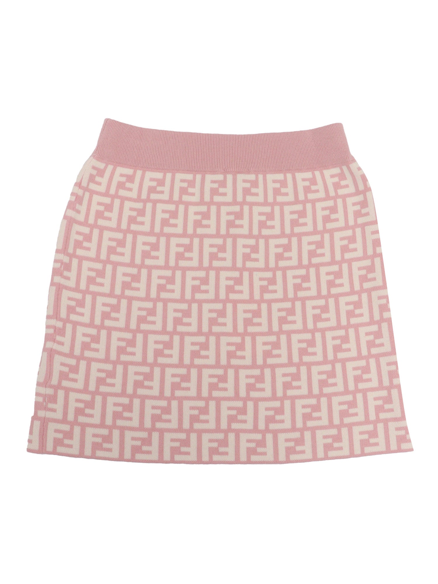 KNITTED SKIRT Pink Cotton