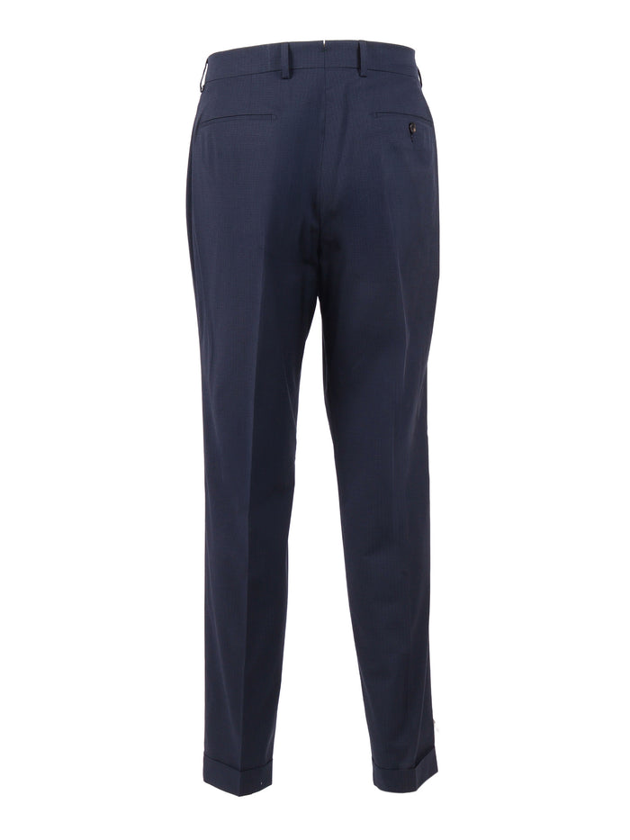 Yretro Long Pants Blue Cotton Elastane