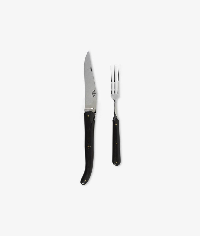 Roast Set Domenica Black Cutlery