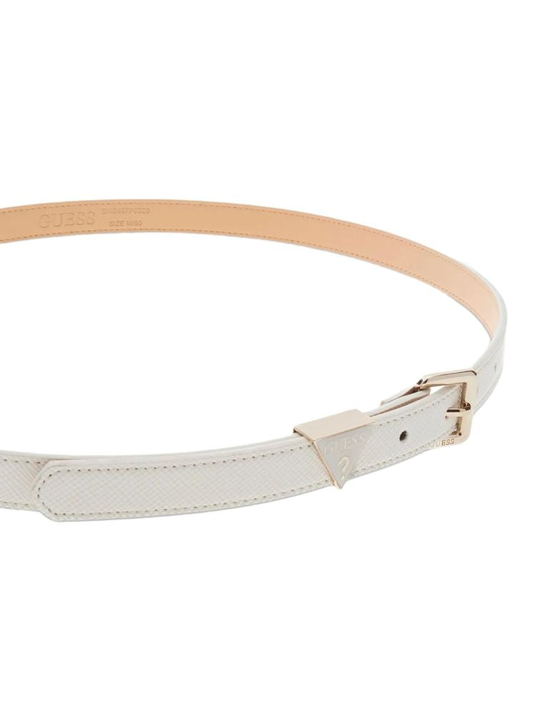 Guess 100% Polyester belt in white