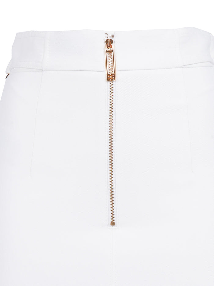 SKIRT White Viscose Elastane