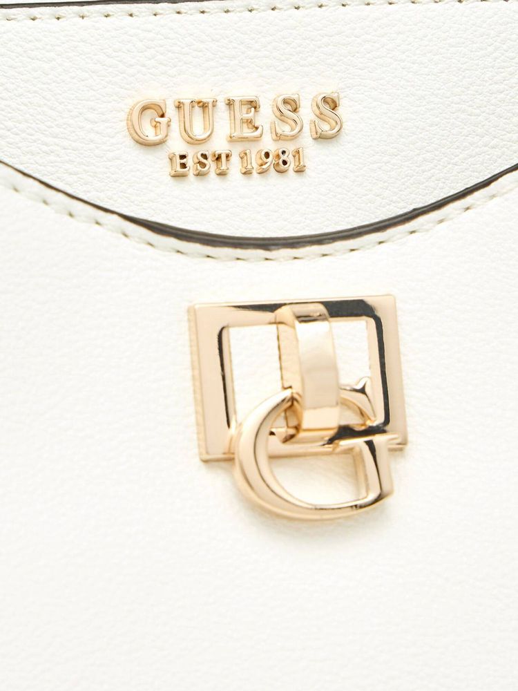 Guess 100% Polyurethane shoulder bag in white