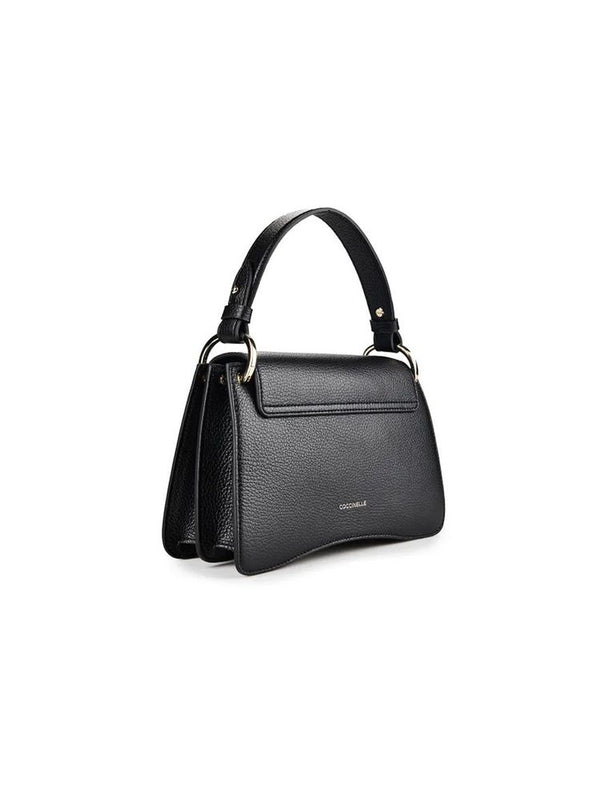 Coccinelle Shoulder Bag Black Grained Leather / Top-handle-bags