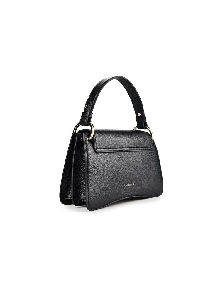Coccinelle Shoulder Bag Black Grained Leather / Top-handle-bags
