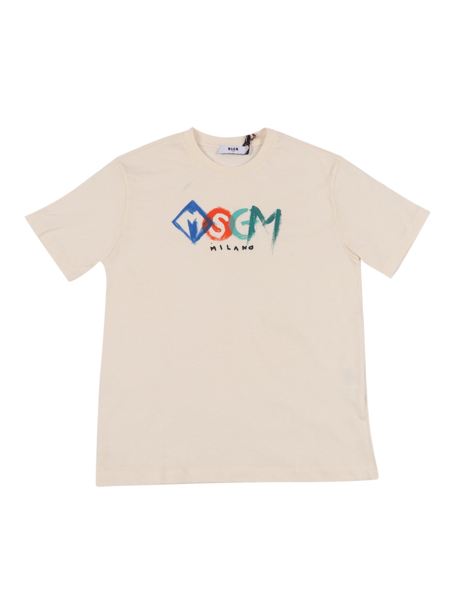Jersey T-Shirt Boy White Cotton Long Sleeves