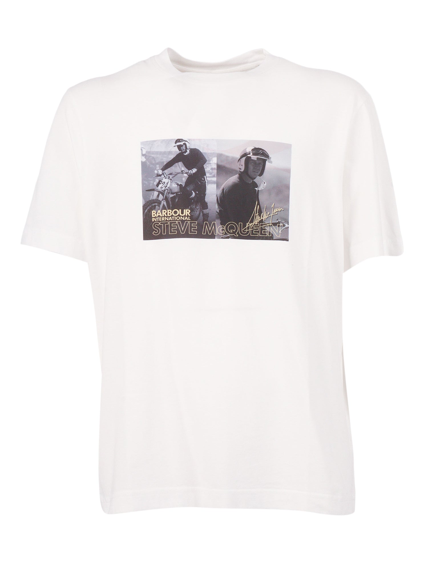 Hellen Photographic T-Shirt White Cotton Short Sleeves