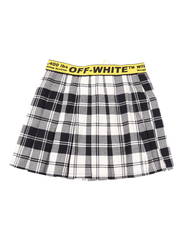 Logo Industrial Flan Skirt Black - Yello White