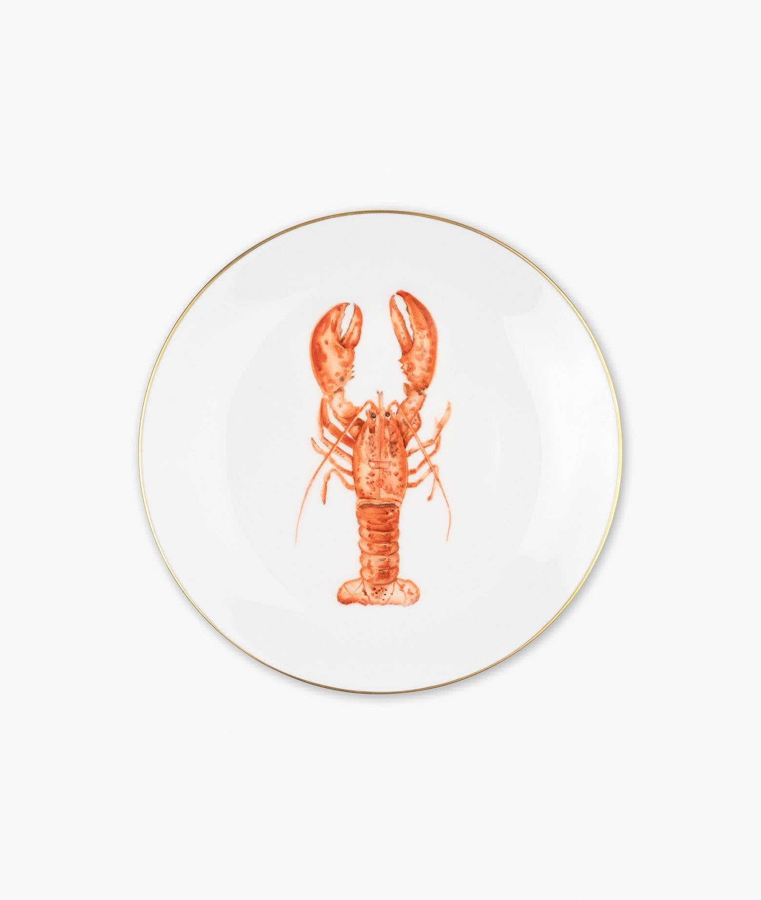 Plate Homarus Gammarus Neutral Dishes And Charger Plates