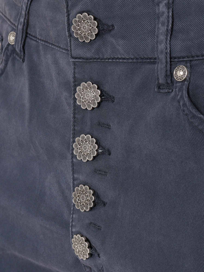 KOONS BOT GIOIE PANTS Blue Lyocel Cotton Elastan Jean
