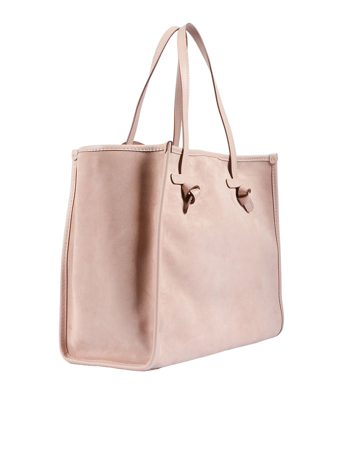 LEATHER BAG Pink Cow Shoulder