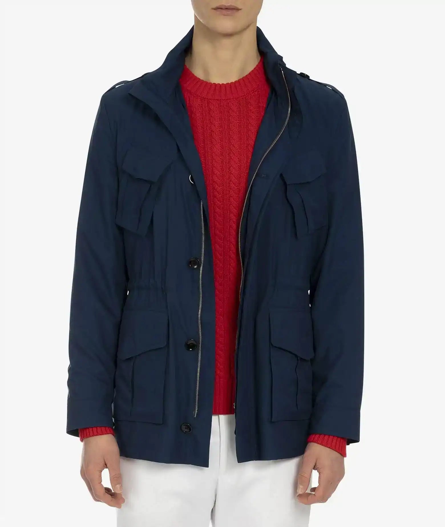 Gcp Silk Parka Blue Sportwear Blouson