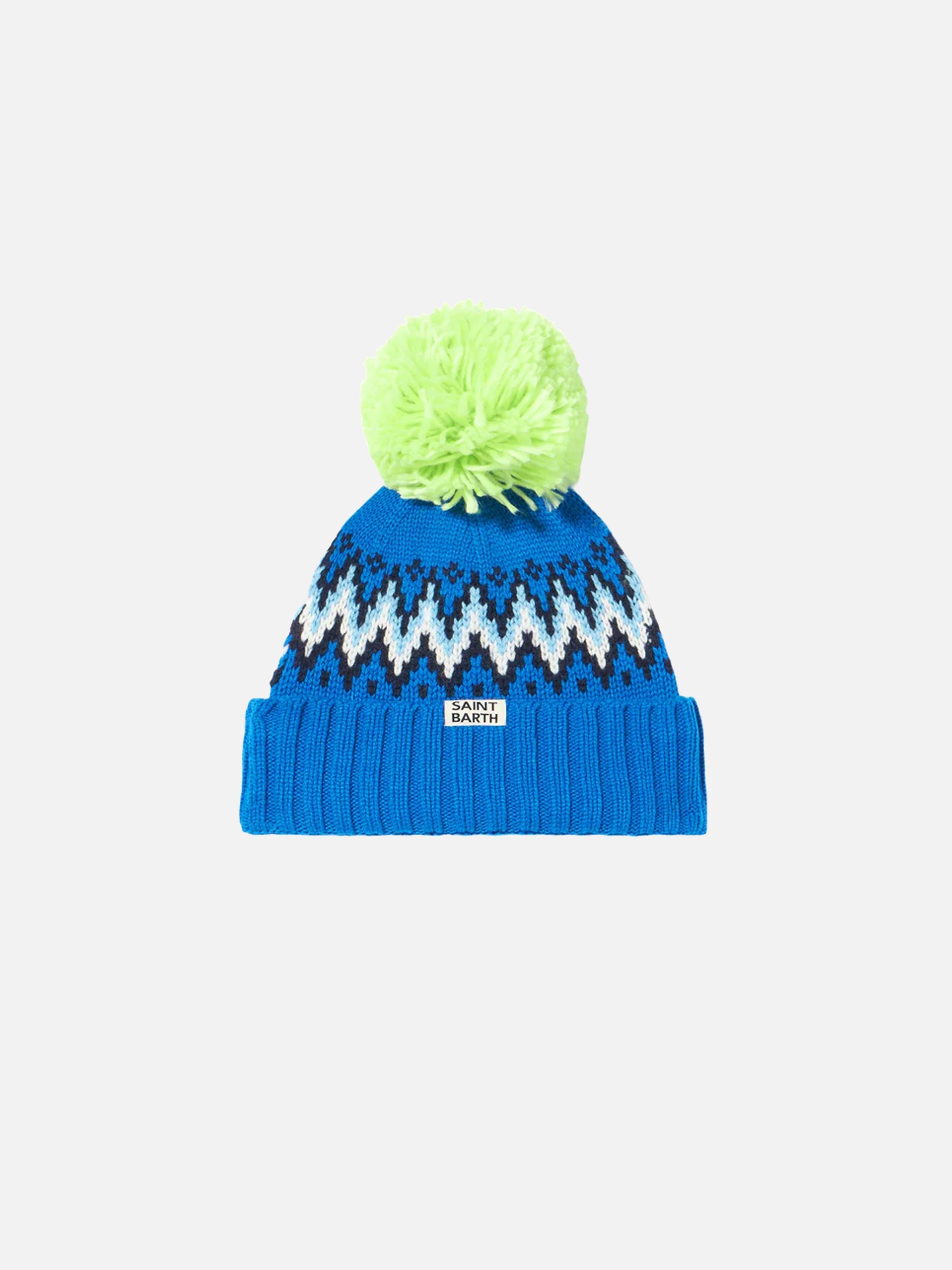 Boy Beanie With Icelandic Jacquard Hat