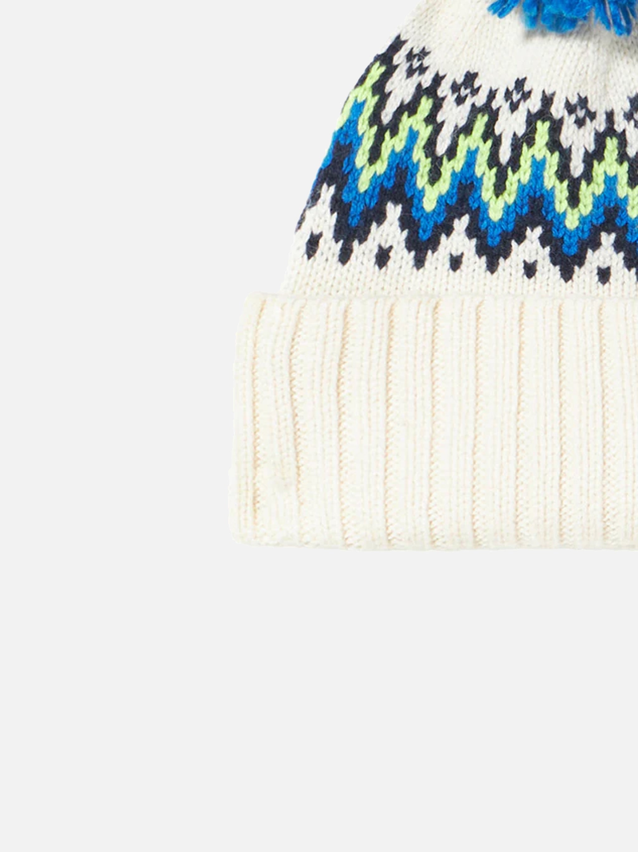 Boy Beanie With Icelandic Jacquard Hat