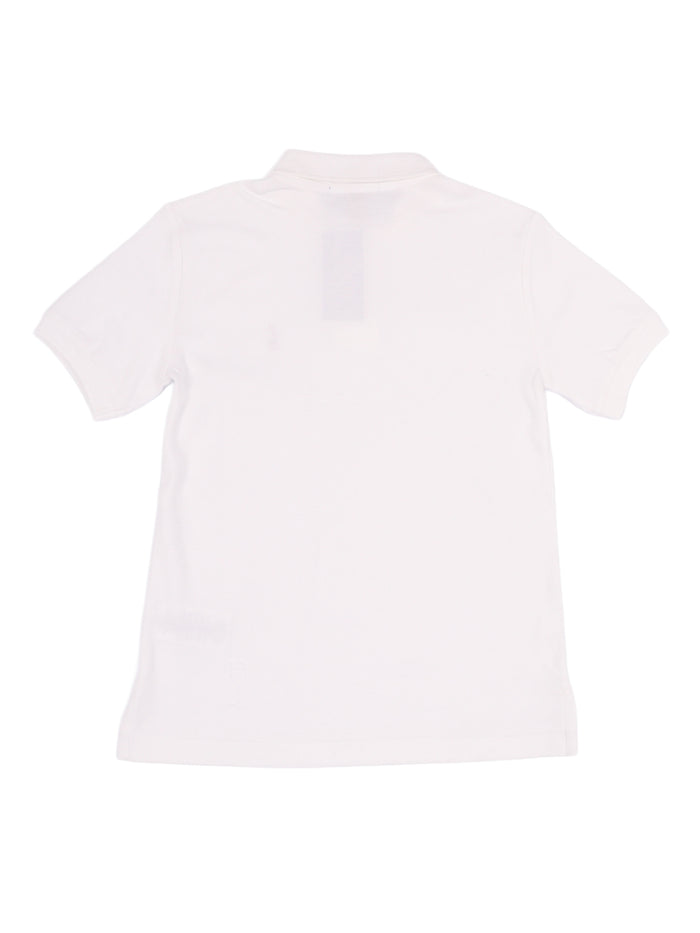 Sskcmultppm1-Knit Shirts-Polo Shirt White Cotton Short Sleeves Polo