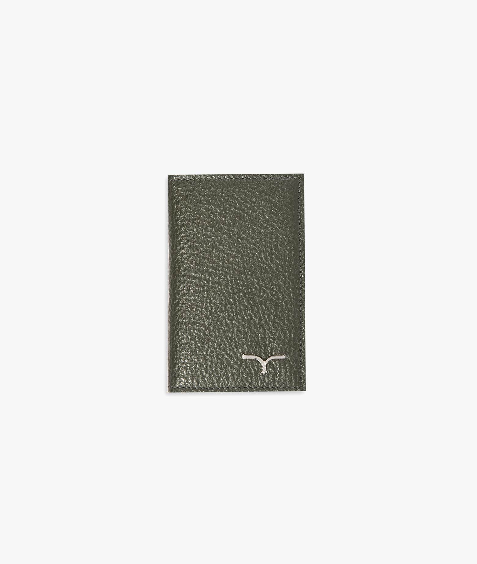 Vertical Card Holder Amedeo Olive Credit And Business